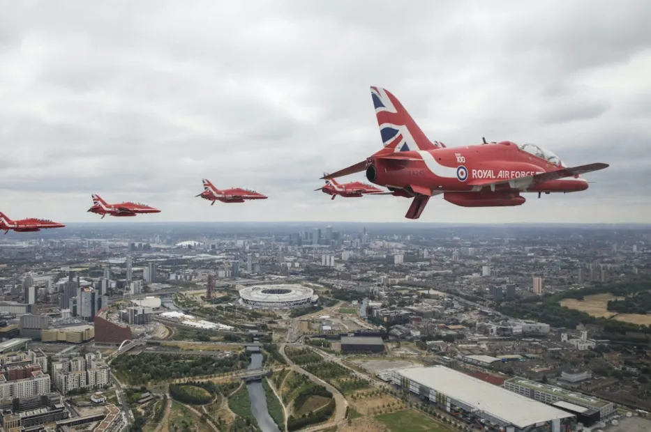 The Red Arrows Flight Path Today